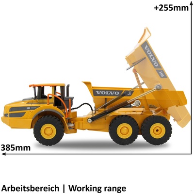 Camion Volquete Radio Control Volvo A40G 1:20 2,4GHz